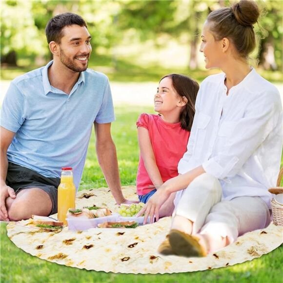 Tortilla Blanket, Baby Burritos Swaddle Blanket Taco Blanket for Newborn Toddler - Picture 3 of 7